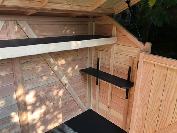 Shelves in Spokeshed
